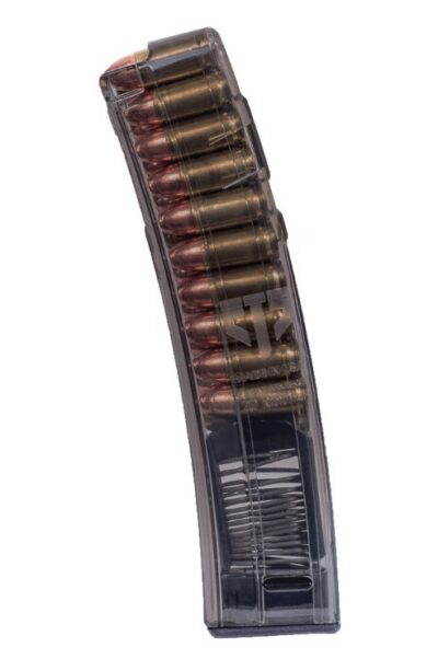 ETS HKMP5 20RD 9MM MAG CARBON SMOKE