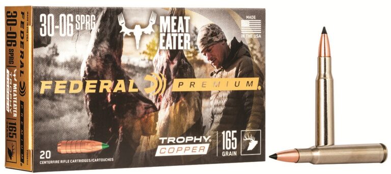 FEDERAL 30-06 SPRINGFIELD 165GR TROPHY COPPER AMMO 20RD