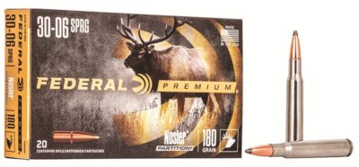 Federal P3006F Premium  30-06 Springfield 180 gr Nosler Partition (NP) 20 Bx/ 10