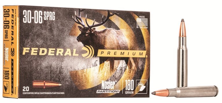 Federal P3006F Premium  30-06 Springfield 180 gr Nosler Partition (NP) 20 Bx/ 10