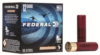 FEDERAL SPEED-SHOK HIGH VELOCITY STEEL 12GA 3-1/2″ 1-3/8OZ T AMMO 25RD