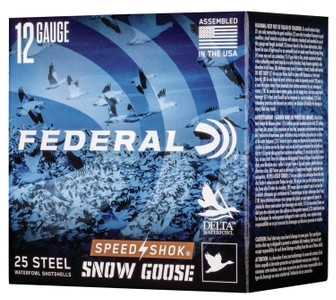 FEDERAL SPEED-SHOK HV STEEL SNOW GOOSE 12GA 3" 1 1/4OZ 2 AMMO 25RD