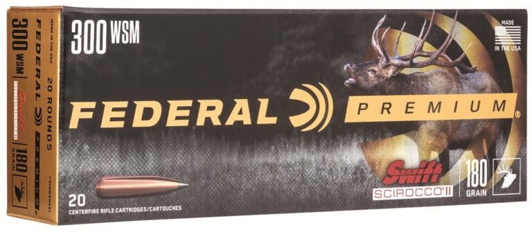 Federal P300WSMSS1 Premium 300 WSM 180 gr Swift Scirocco II 20 Bx/ 10 Cs