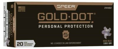 Federal 24462 Gold Dot  300 Blackout 150 gr Speer Gold Dot 20 Bx/ 10 Cs