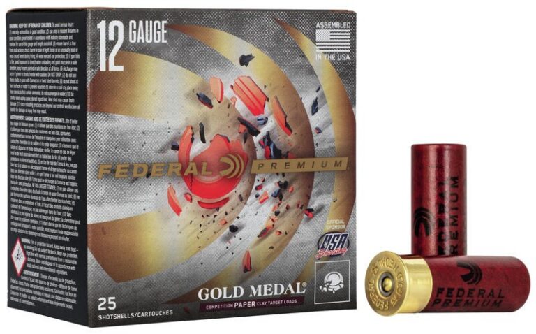 FEDERAL PREMIUM GOLD MEDAL PAPER 12GA 2-3/4" 1OZ 1290 FPS 7.5 AMMO 25RD