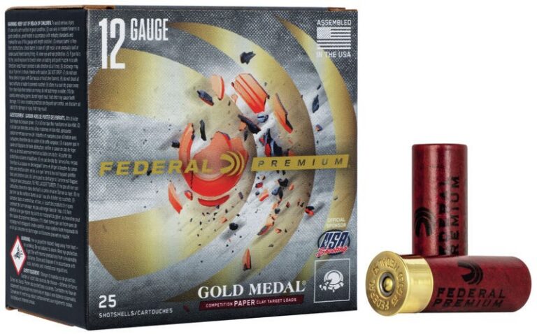 FEDERAL PREMIUM GOLD MEDAL PAPER 12GA 2-3/4" 1OZ 1290 FPS 8 AMMO 25RD