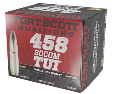 Fort Scott Munitions Rifle Ammo 458 SOCOM 300 gr. TUI 20 rd.