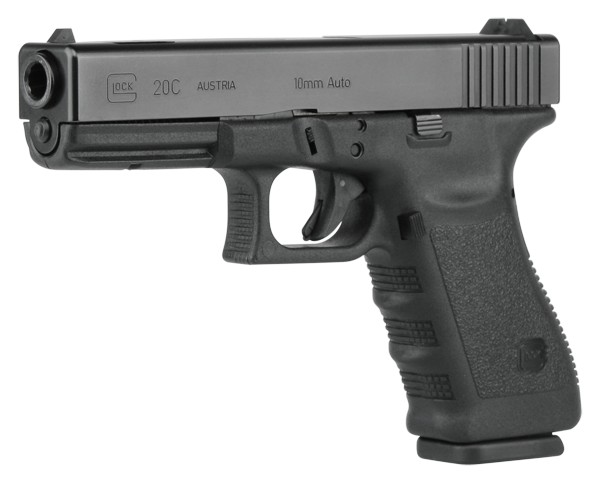 Glock 20C Gen 3, TALO Exclusive, Striker Fired, Semi-automatic, Polymer Frame Pistol, Full Size, 10MM, 4.6" Barrel, Matte Finish, Black, Interchangeable Backstraps, Fixed Sights, 10 Rounds, 2 Magazines