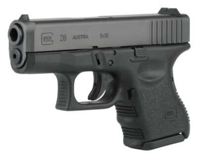 Glock PI2650201 G26 Gen3 *CA Compliant Sub-Compact 9mm Luger 10+1 3.43″ Black Polygonal Rifled Barrel, Matte Black Serrated Slide, Black Polymer Frame, Black Textured Finger Grooved Polymer Grip