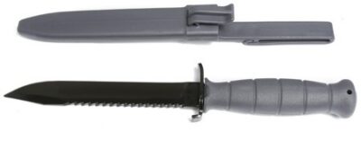 Glock KG39180 Field Knife Saw Back 6.50″ Spring Steel/Polymer Gray
