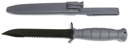 Glock KG39180 Field Knife Saw Back 6.50" Spring Steel/Polymer Gray