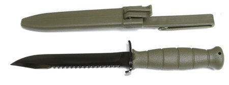 Glock KF39181 Field Knife Field w/Sawback 6.5" Spring Steel HRC55 Phosphate-Trea