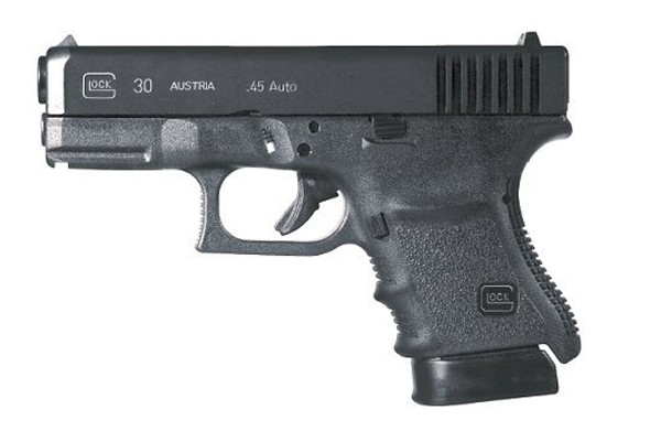 Glock PH3050201 G30S 45 ACP 3.77" 10+1 Black Black Polymer Grip