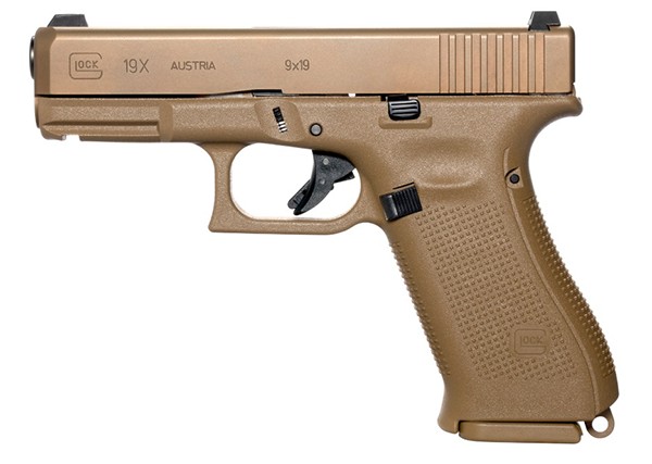Glock PX1950701 G19X  9mm Luger 4.02" 10+1 Bronze Nitron Coyote Interchangeable
