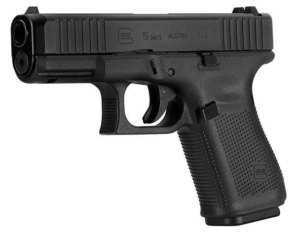 Glock PA195S203 G19 Gen5 DAO 9mm Luger 4.02" 15+1 Black nDLC Front Serrations In