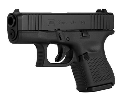 Glock UA26S5701 G26 Gen5 with GNS 9mm Luger 3.43″ 10+1 Black Interchangeable Bac