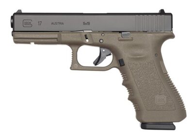 Glock 17 Gen3 9mm 4.49″ 10rd Pistol, OD Green