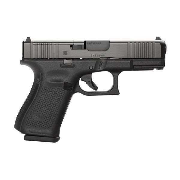 Glock PA235S203MOS G23 Gen5 Compact MOS 40 S&W Caliber with 4.02" Glock Marksman Barrel, 13+1 Capacity, Overall Black Finish, Picatinny Rail Frame, Serrated/MOS Cut nDLC Steel Slide, Rough Texture Interchangeable Backstraps Grip & Fixed Sights