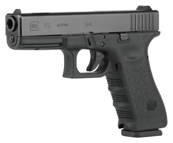 Glock 17C Semi Automatic Handgun 9mm Luger 4.49" Compensated Barrel 10 Rounds Fixed Sights Polymer Frame Black Finish PI1759201