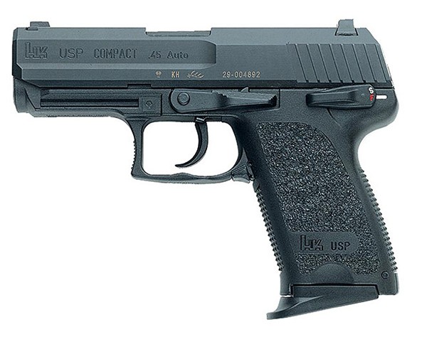 HK 704031LEA5 USP40C Compact V1 40 S&W 3.58" 12+1 Black Black Polymer Grip Night