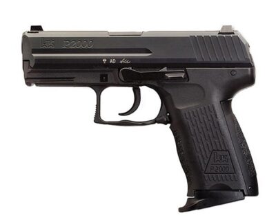 HK 81000040 P2000 V2 LEM 9mm Luger 3.66″ 10+1 (3) Black Black Steel Slide Black Interchangeable Backstrap Grip Night Sights