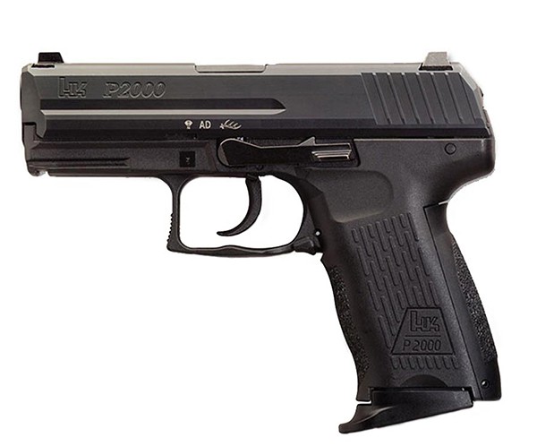 HK M709203A5 P2000 V3 9mm Luger 3.66" 13+1 Black, Black Interchangeable Backstra