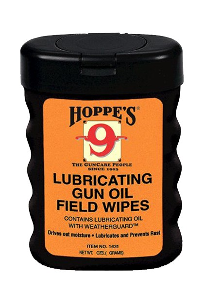 Hoppes 1631 Gun Oil Field Wipes 50 PK