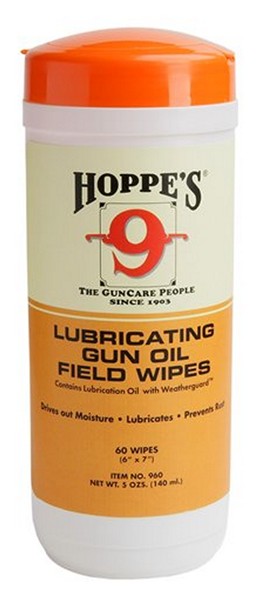 HOPPES GUN OIL WIPES 7X8" 120CT