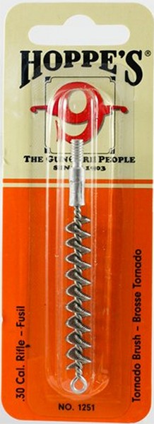 Hoppes 1251 Tornado Brush Rifle .30 Cal Rifle Stainless Steel Brush 10 Pack