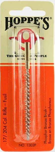 Hoppes 1302P Phosphor Bronze Brush Rifle .17-204 Cal Rifle Bronze Brush 10 Pack