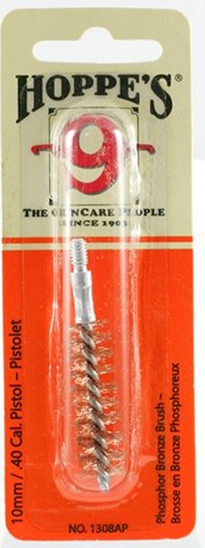 Hoppes 1308AP Phosphor Bronze Brush Pistol .40 Cal/10mm Pistol Bronze Brush 10 P
