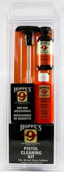 Hoppes PCO40B Pistol Cleaning Kit - Clam Pack .40 Cal,10mm
