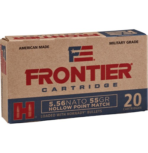 FRONTIER® 5.56 NATO 55 GR HOLLOW POINT MATCH™ (150 - ORIENTED) 150RD/BX 8BX/CS