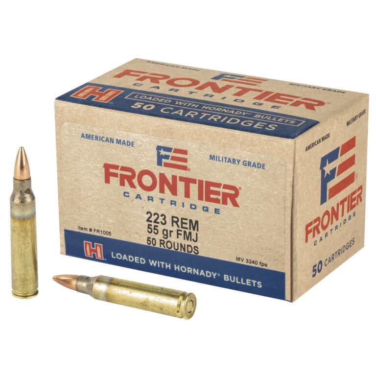 FRONTIER® 223 REMINGTON FULL METAL JACKET RIFLE AMMO FRONTIER 223 REMINGTON 55GR FULL METAL JACKET 50/BOX