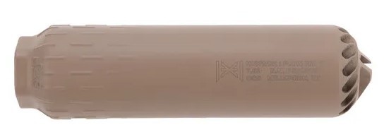 HUXWRX FLOW 762 Ti (FDE) Suppressor w/o Muzzle Device