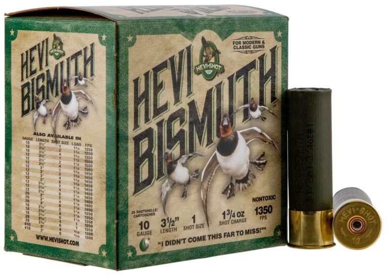 Hevishot 15501 Hevi-Bismuth Waterfowl 10 Gauge 3.50" 1 3/4 oz 1 Shot 25 Bx/ 10 C