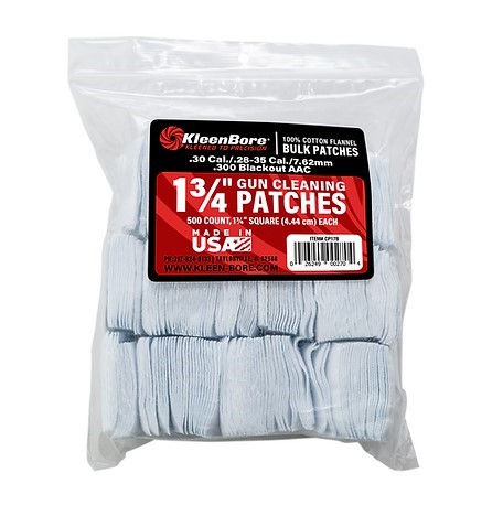 KleenBore 1-3/4? .28-.35 Cal. Cleaning Patches (500PK)
