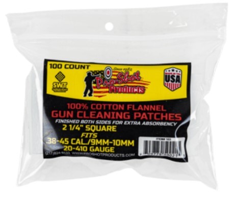 .38-.45 CAL./20-.410GA. 100CT. PATCHES .38-.45 CAL./20-.410GA. 100CT. PATCHES