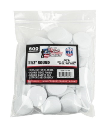 COTTON CLEANING PATCH 1-1/2″ 6MM RND 600/CT