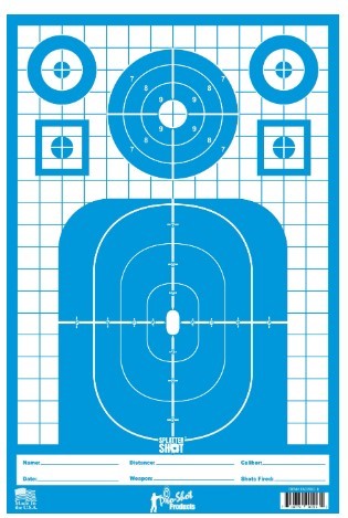 Tactical Precision Target Pistol/Rifle/Shotgun Blue 8 Pack