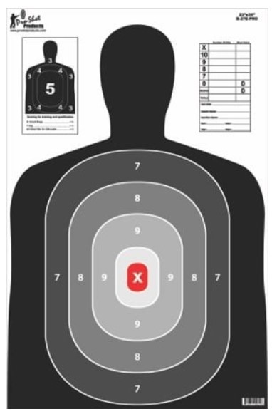 PROSHOT 23"X35" B27 SILH 5PK