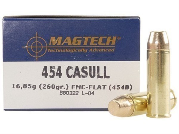 SPORT SHOOTING 454 CASULL AMMO 454 CASULL 260GR FULL METAL JACKET 20/BOX