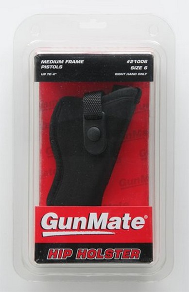 Uncle Mikes 21006 Gun Mate   Black Synthetic Hip Up to 4″ Barrel Medium Frame Pi