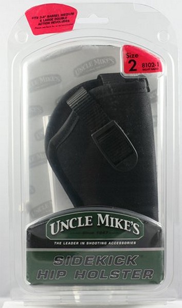 Uncle Mikes 81021 Sidekick  Belt 3-4″ Med/Lg DA Revolver Nylon Black