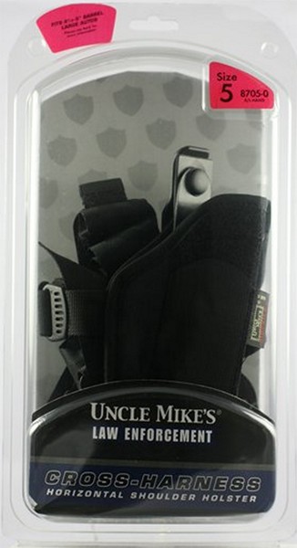CROSS HARNESS SHOULDER HOLSTER BLK NYLON AMBI SIZE #5