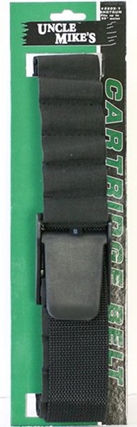 Uncle Mikes 88051 Cartridge Belt Shotgun 25 Rounds Black Nylon 50″