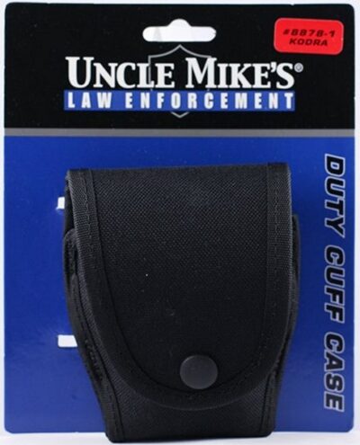 Uncle Mikes 88781 Handcuff Case with Flap Nylon Black