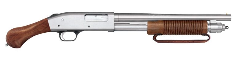 MOSS 590 NIGHT STICK 12GA CHROME 5RD 14.375IN BARREL TALO 50635