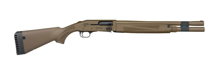 Mossberg 85171 940 Pro Thunder Ranch 12 Gauge 3" 7+1 18.50" Cylinder Bore, Patriot Brown, Optic Cut Rec, Synthetic Furniture with QD Sling Mounts, Adj. Shim Stock, Fiber Optic Sight