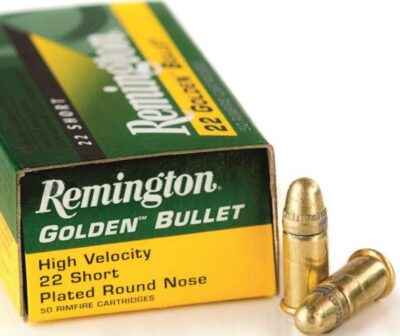 Remington Ammunition 1000 Golden Bullet  22 Short 29 gr Plated Lead Round Nose 1